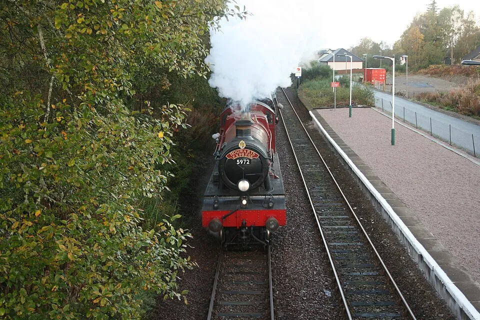 La locomotora del Hogwarts Express (GWR 5972 Olton Hall), el tren de la saga